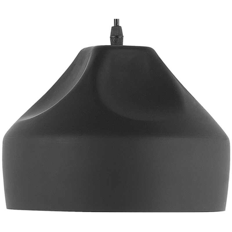 foto del prodotto lampadario in metallo nero evinos