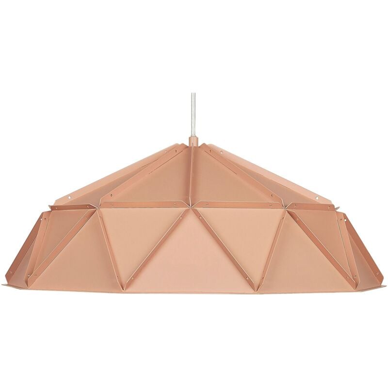foto del prodotto lampadario in metallo rosa senia