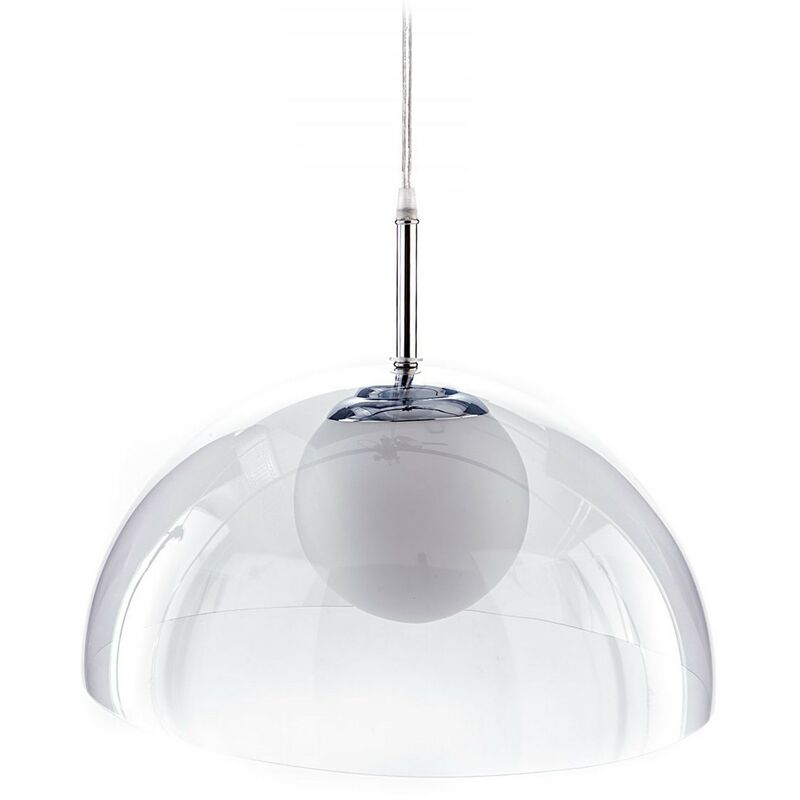 foto del prodotto lampadario in plastica trasparente cm. .37 x h.24