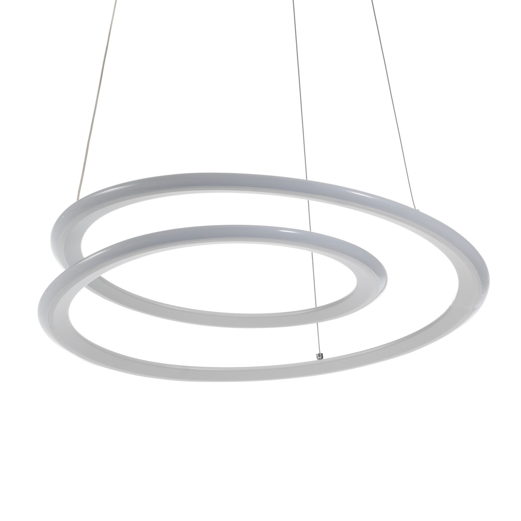 foto del prodotto lampadario in polipropilene bianco opaco cm h.165 x .50