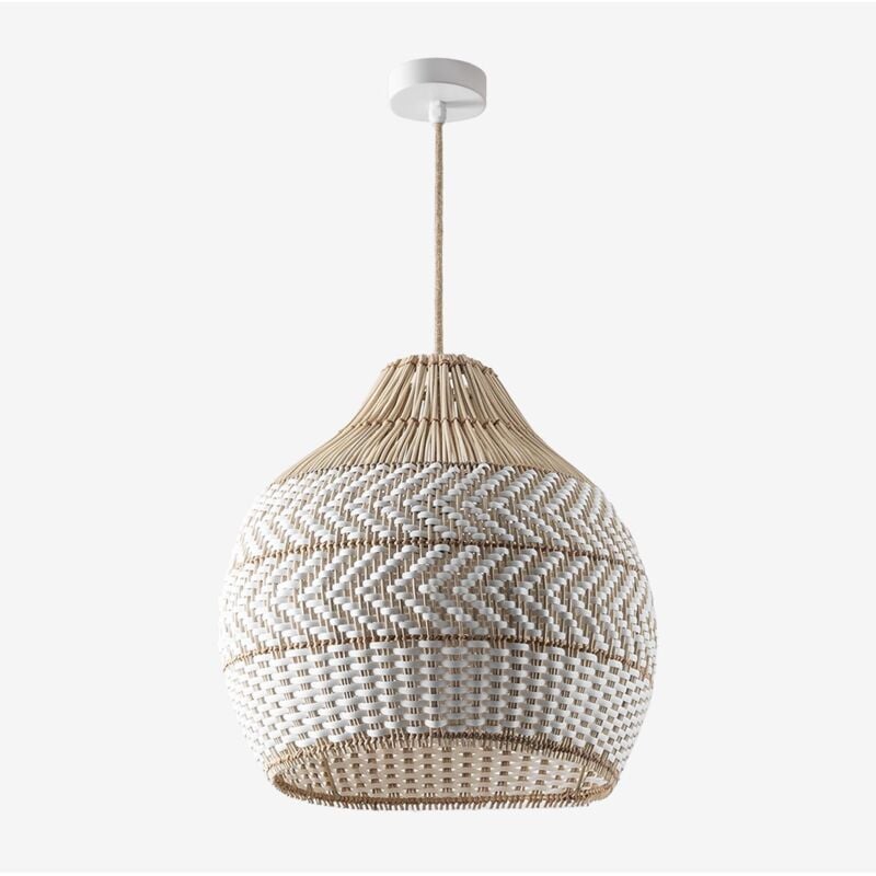 foto del prodotto lampadario in rattan intrecciato llaury sklum