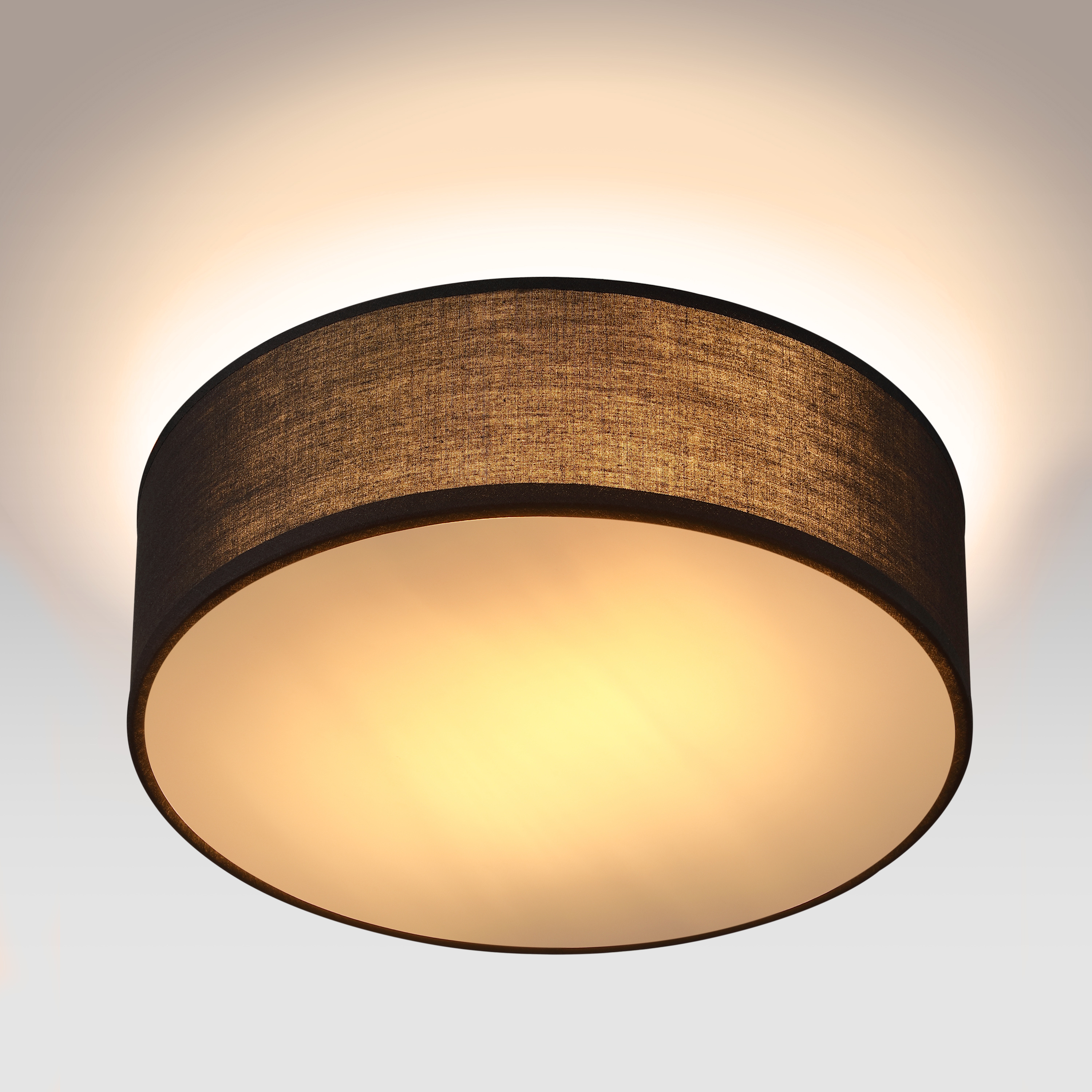 foto del prodotto lampadario in stoffa nero 30cm