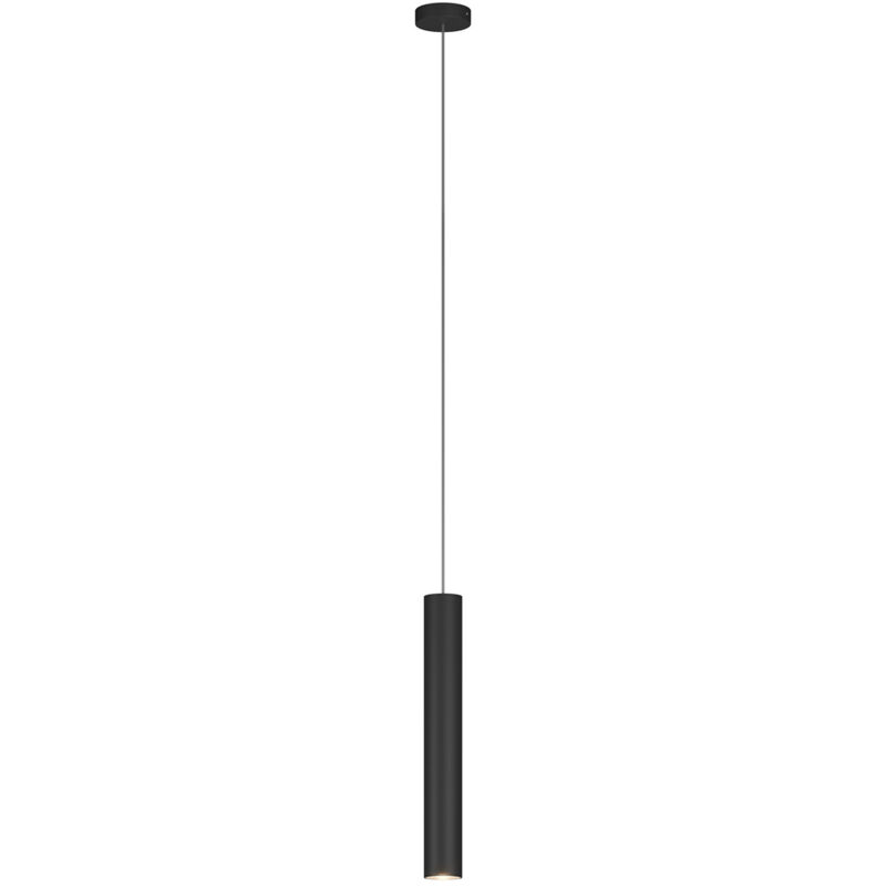 foto del prodotto lampadario industrial minimal xeana metallo nero 1 luce gu10