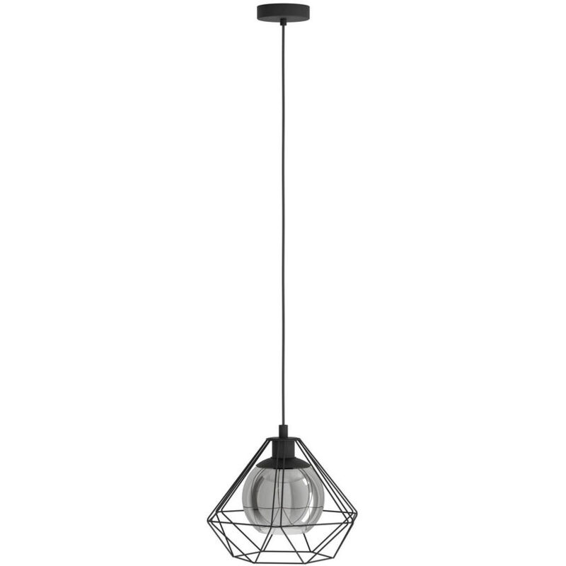 foto del prodotto lampadario industrial vernham piccolo 1 luce acciaio nero