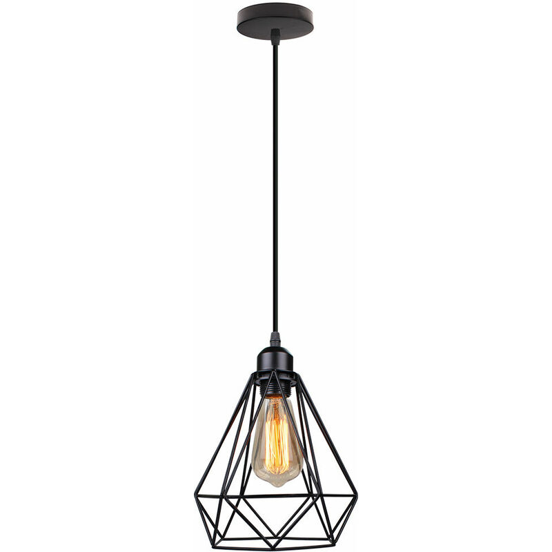 foto del prodotto lampadario industriale retr e27 moderno camera da letto soggiorno cucina lampada a sospensione ferro battuto creativo