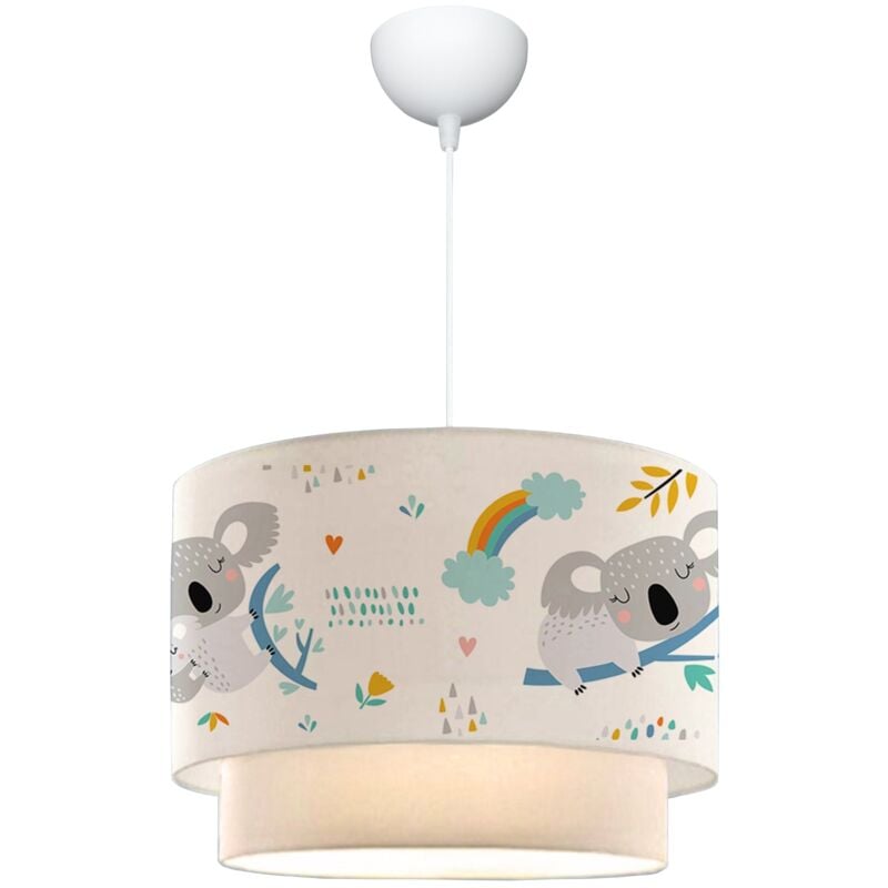 foto del prodotto lampadario lampada a sospensione a sospensione per bambino e27 70 cm modello koala