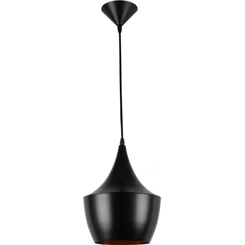 foto del prodotto lampadario lampada a sospensione design industriale extensive nero
