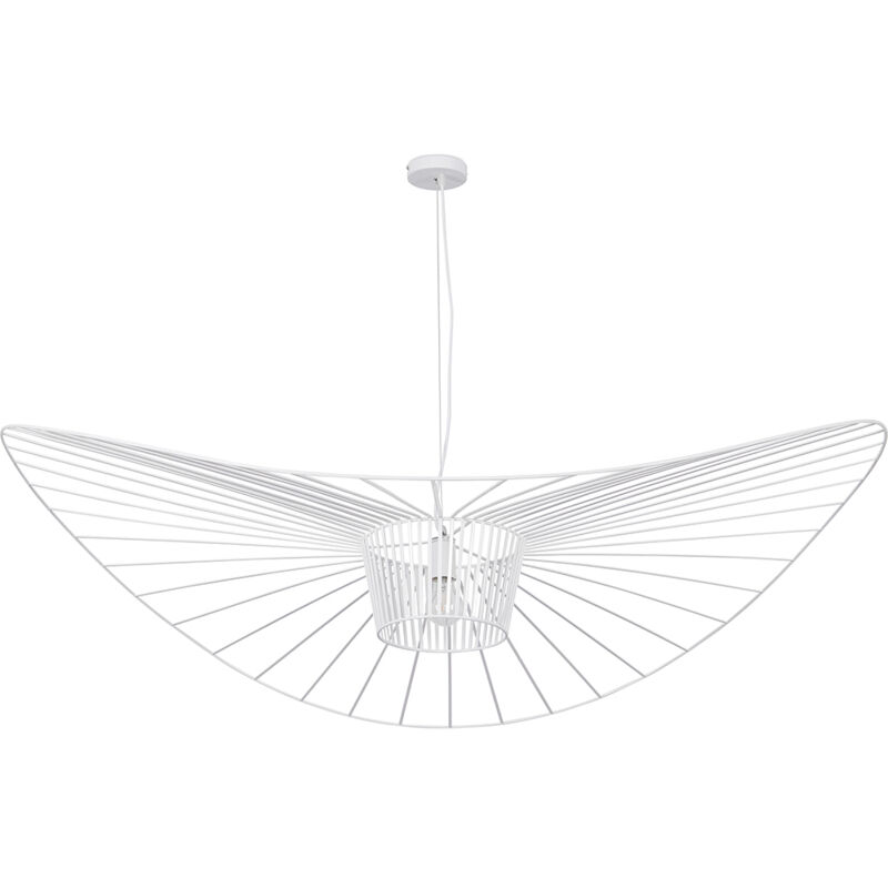 foto del prodotto lampadario lampada a sospensione design pamela 140cm vertical bianco