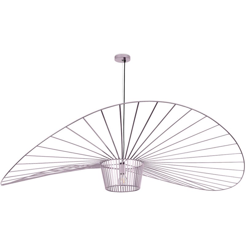 foto del prodotto lampadario lampada a sospensione design pamela 140cm vertical oro rosato