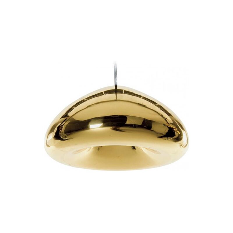 foto del prodotto lampadario lampada a sospensione in metallo cromato 30 cm nullify oro