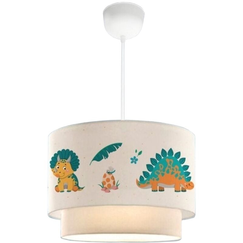 foto del prodotto lampadario lampada a sospensione lurgan sospensione per bambini e27 70 cm modello dinosauro 030007544