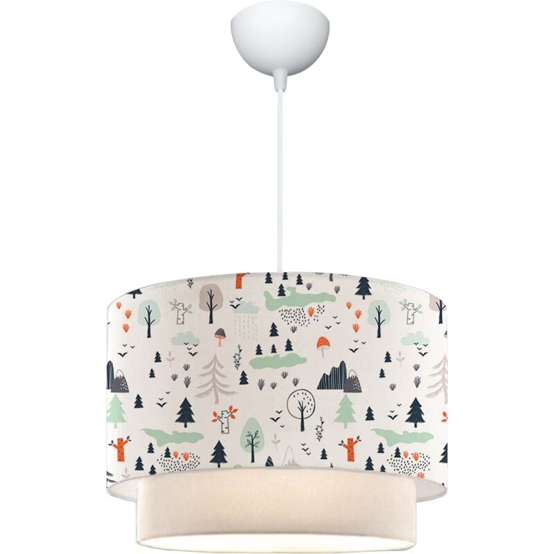foto del prodotto lampadario lampada a sospensione lurgan sospensione per bambino e27 70 cm motivo albero 030007547