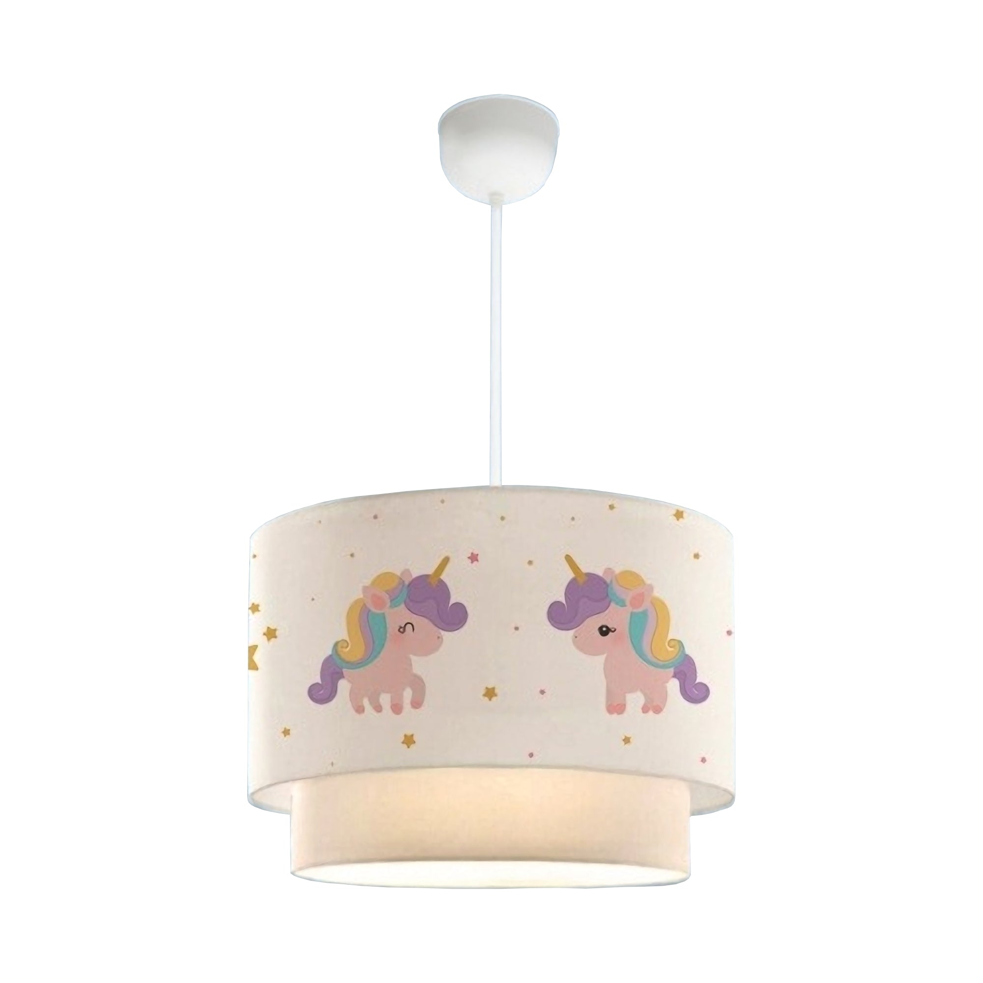 foto del prodotto lampadario lampada a sospensione sospensione per bambini e27 70 cm fantasia unicorno 03 0007548