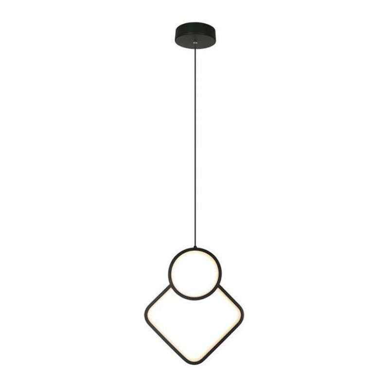 foto del prodotto lampadario led a sospensione 12w design moderno 2801800mm colore nero 3000k v tac