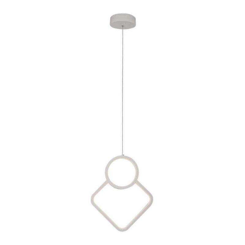 foto del prodotto lampadario led a sospensione 12w design moderno 2801800mm regolabile bianco 3000k v tac