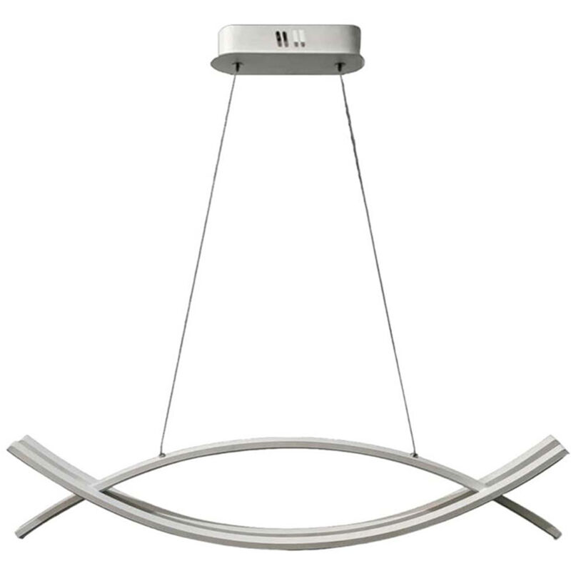 foto del prodotto lampadario led a sospensione 42 watt lampada moderna bianca a luce fredda 6500k