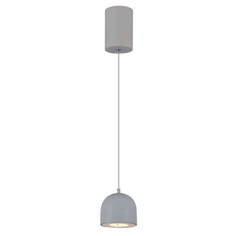 foto del prodotto lampadario led a sospensione 8.5w coppa metallo 10162cm 3000k grigio chiaro v tac