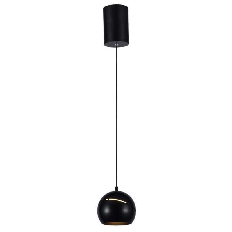foto del prodotto lampadario led a sospensione 8.5w coppa metallo 12162cm 3000k nero v tac