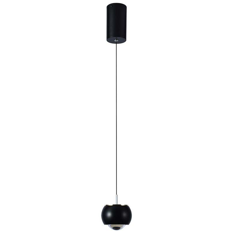 foto del prodotto lampadario led a sospensione lampada da soffitto 9w colore nero 1010100cm 3000k 10078 v tac
