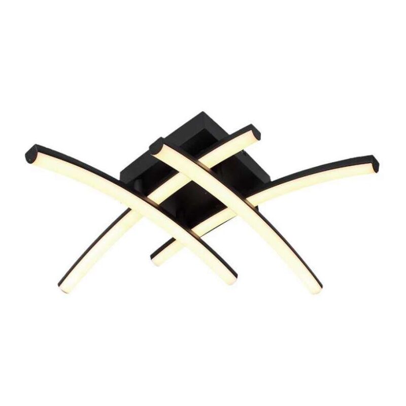 foto del prodotto lampadario led dal design moderno 24w colore nero 445125mm 3000k v tac