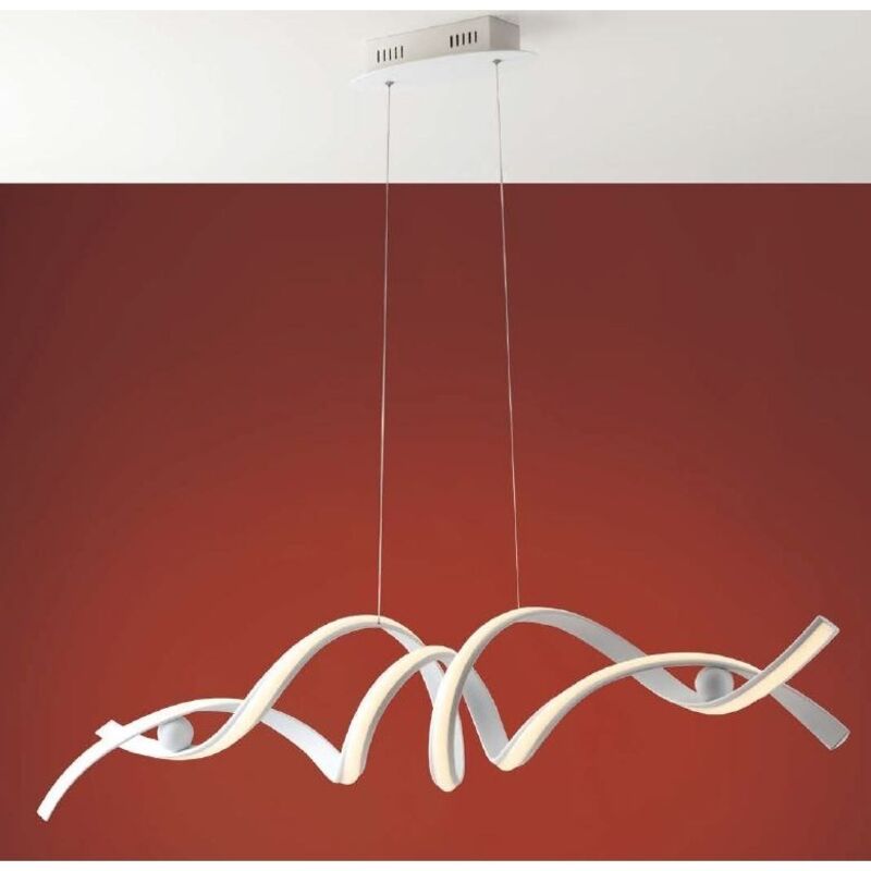 foto del prodotto lampadario led mystral 60w cct 115xh124cm bianca.