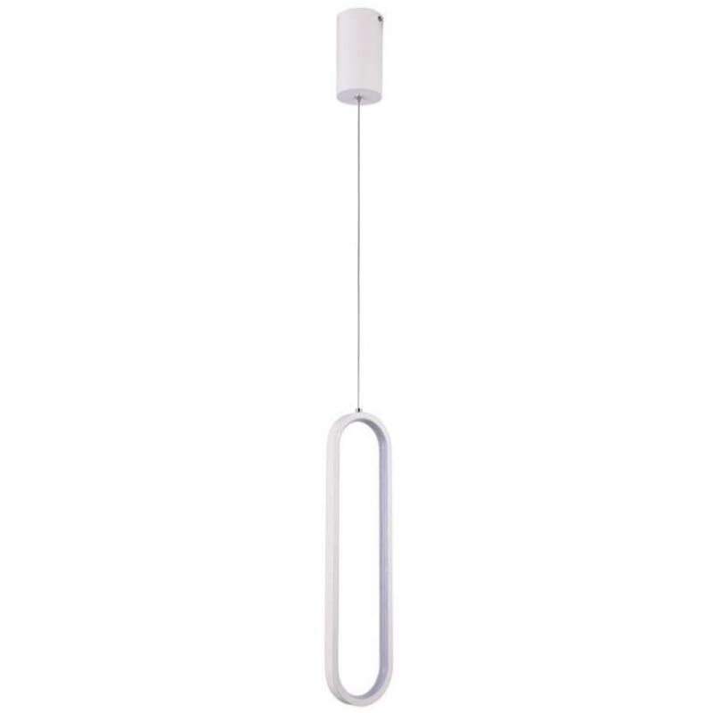 foto del prodotto lampadario led sospensione 13w design moderno 100x70x1530mm bianco 3000k v tac