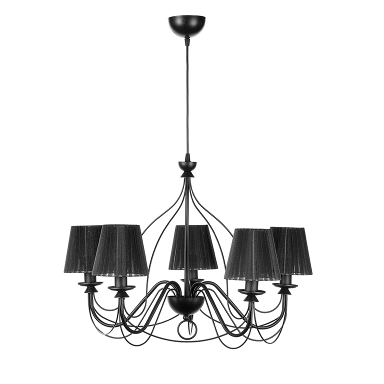 foto del prodotto lampadario loris nero