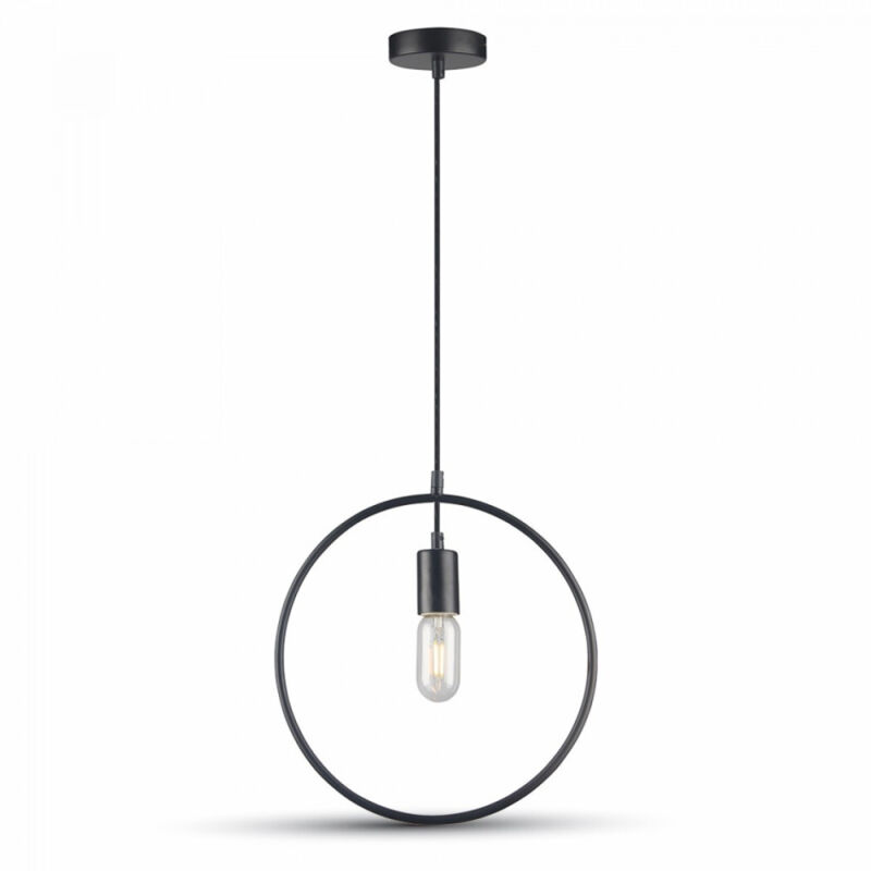 foto del prodotto lampadario metallo con cerchio tondo elegante a sospensione design moderno 7322 trade shop traesio