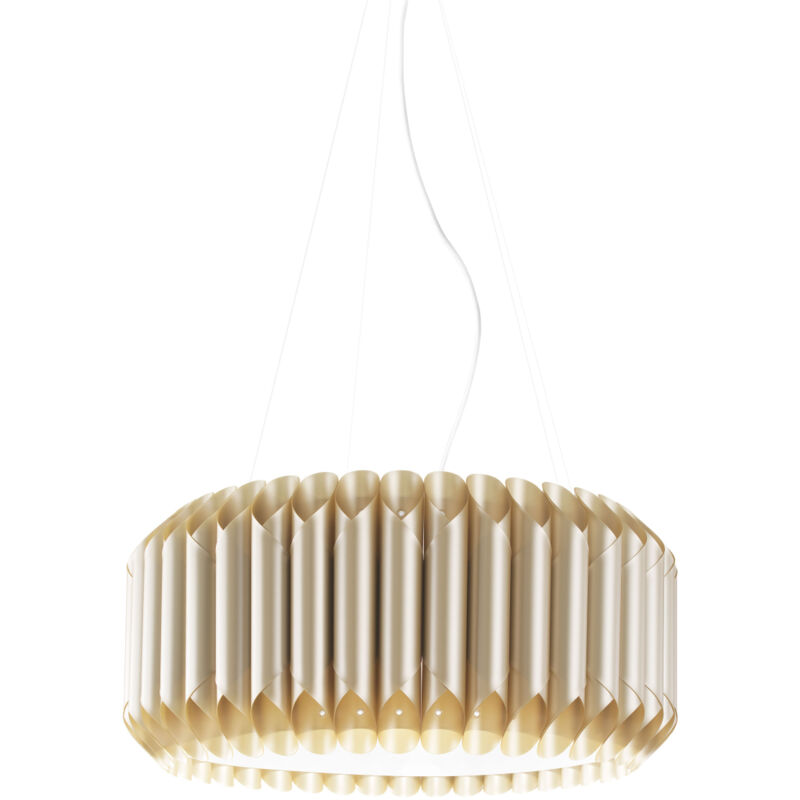 foto del prodotto lampadario moderno 3 luci louise in polilux oro made in italy