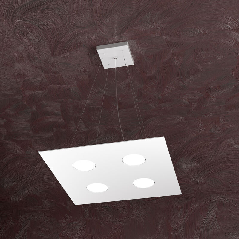 foto del prodotto lampadario moderno area metallo bianco 4 luci gx53