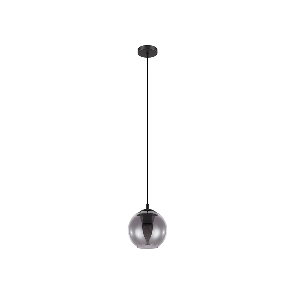 foto del prodotto lampadario moderno ariscani 1 luce acciaio nero