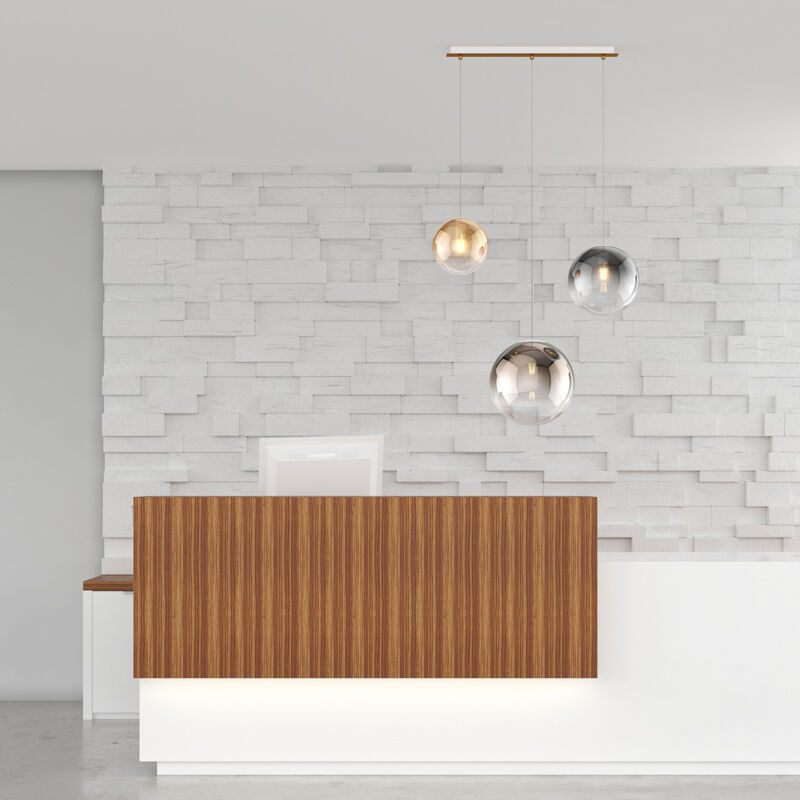 foto del prodotto lampadario moderno big eclipse metallo ottone vetro multicolor 3 luci e27