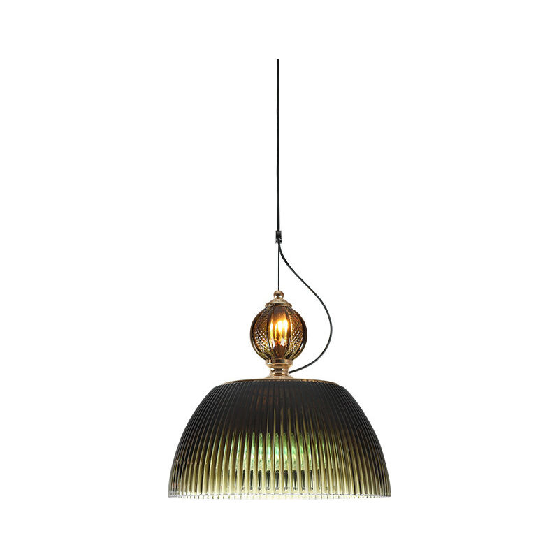 foto del prodotto lampadario moderno semplice in cristallo per camera da letto, bar, verde scuro, luce calda e27 g4 12w 2w