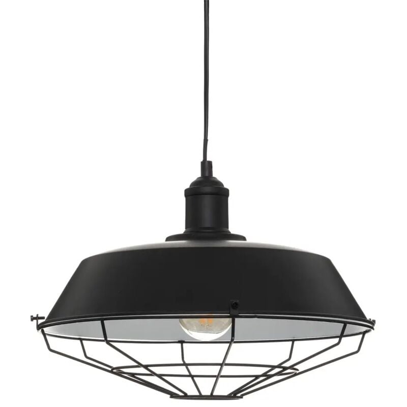 foto del prodotto lampadario nathan e27 d.35xh90cm in metallo nero