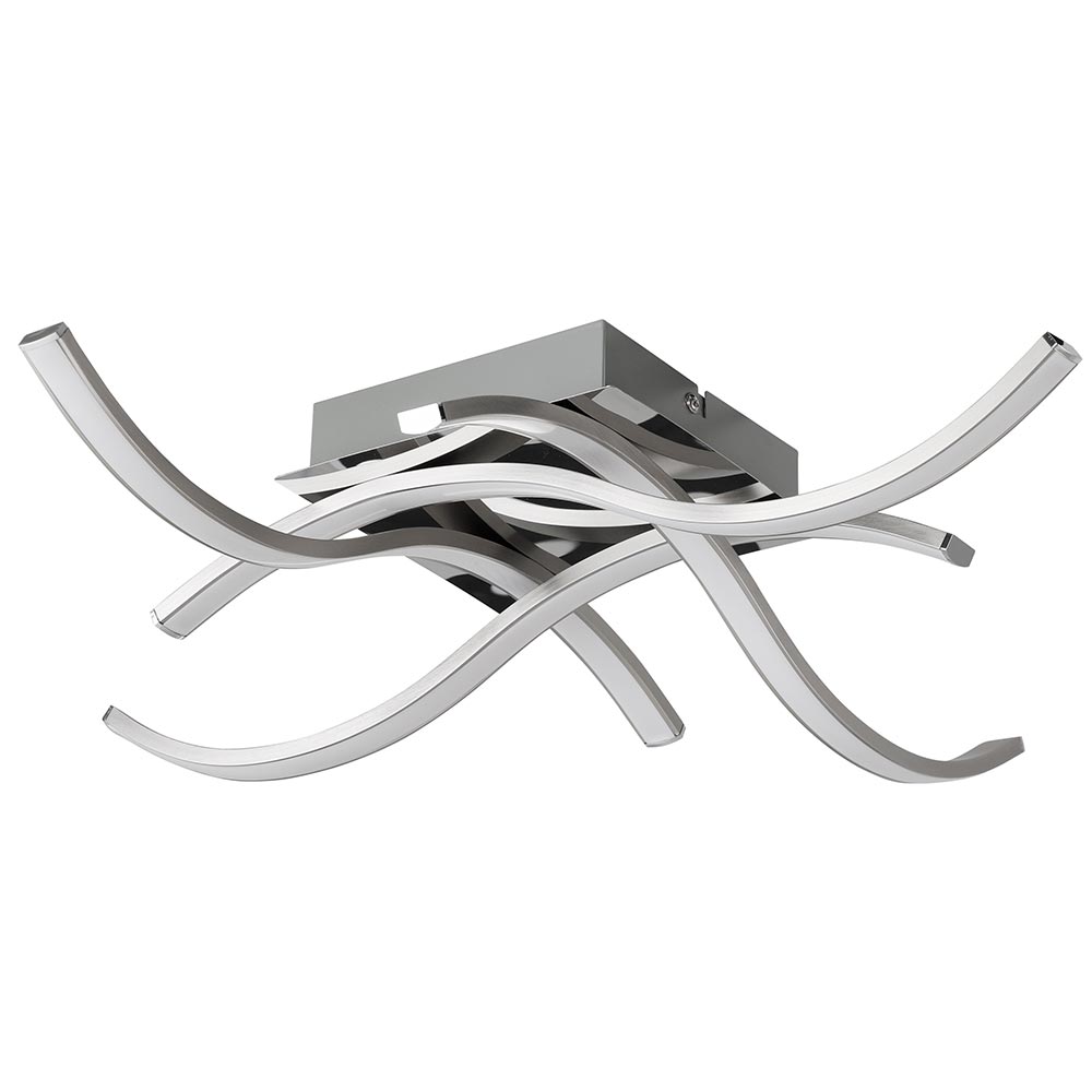 foto del prodotto lampadario plafoniera 15w luce bianco caldo 3000k 1200lm design moderno metallo