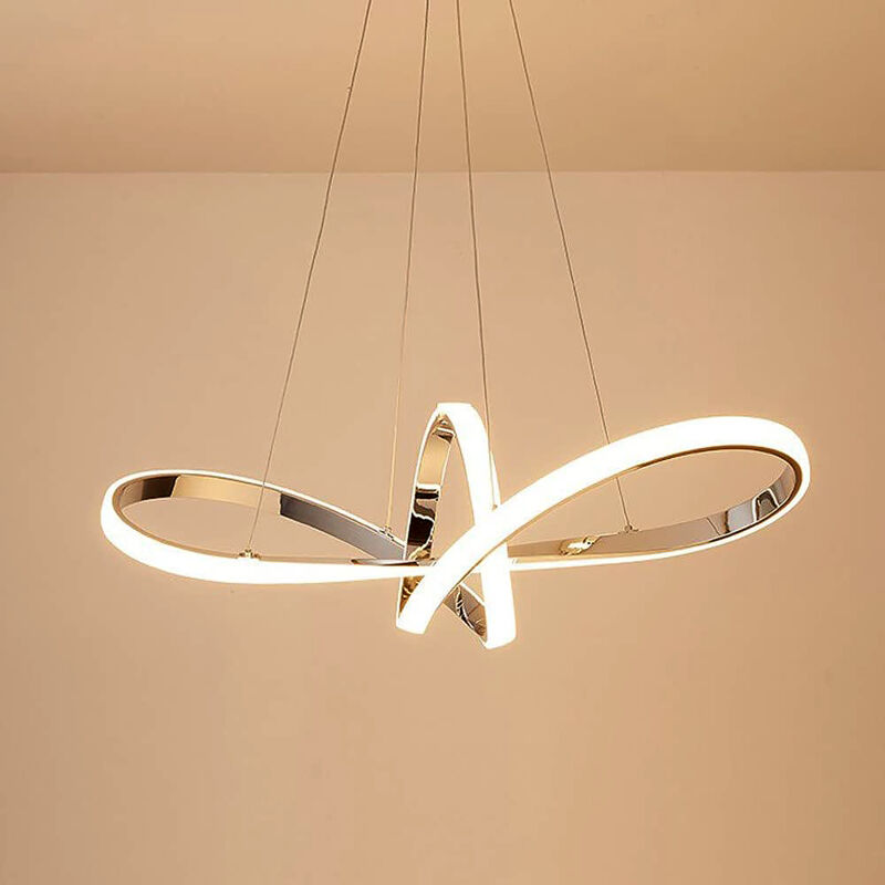 foto del prodotto lampadario plafoniera a sospensione illuminazione a led design moderno ambienti domestici e commerciali luce calda 3000k