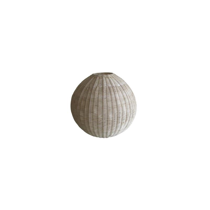 foto del prodotto lampadario rattan naturale sfera cm 37h37