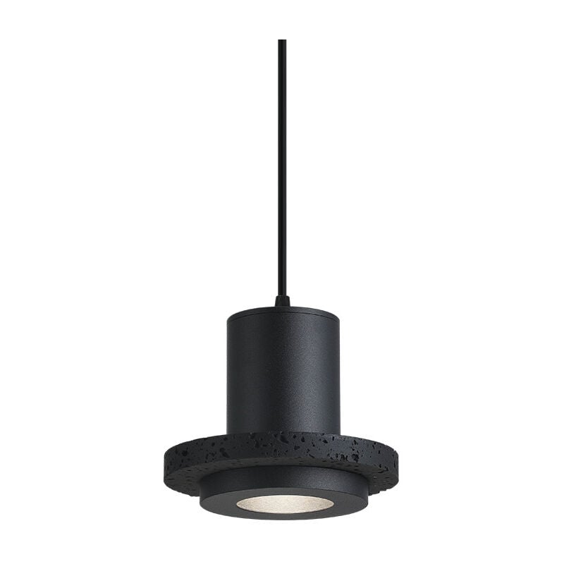 foto del prodotto lampadario retr creativo, lampada in stile wabi sabi giapponese, pietra naturale a buco nero, lampadario led nordico per soggiorno e corridoio