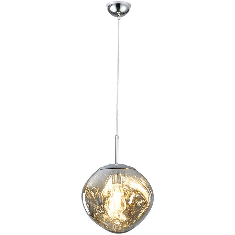 foto del prodotto lampadario soggiorni moderne lampada sospensione kreativer plafoniera regolabile 20cm argento