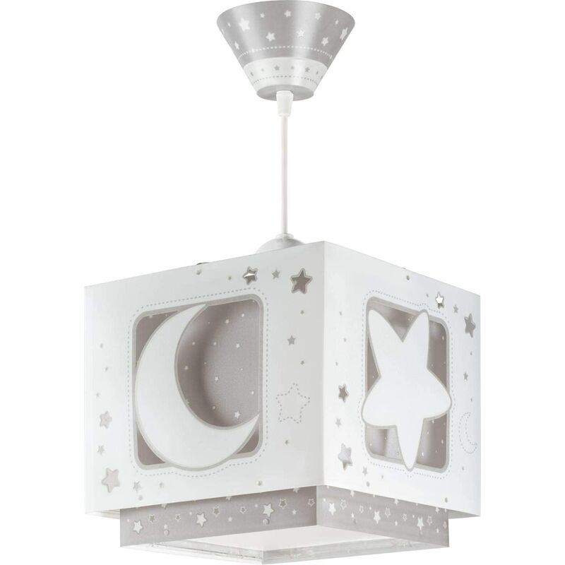 foto del prodotto lampadario sospensione luna grigia