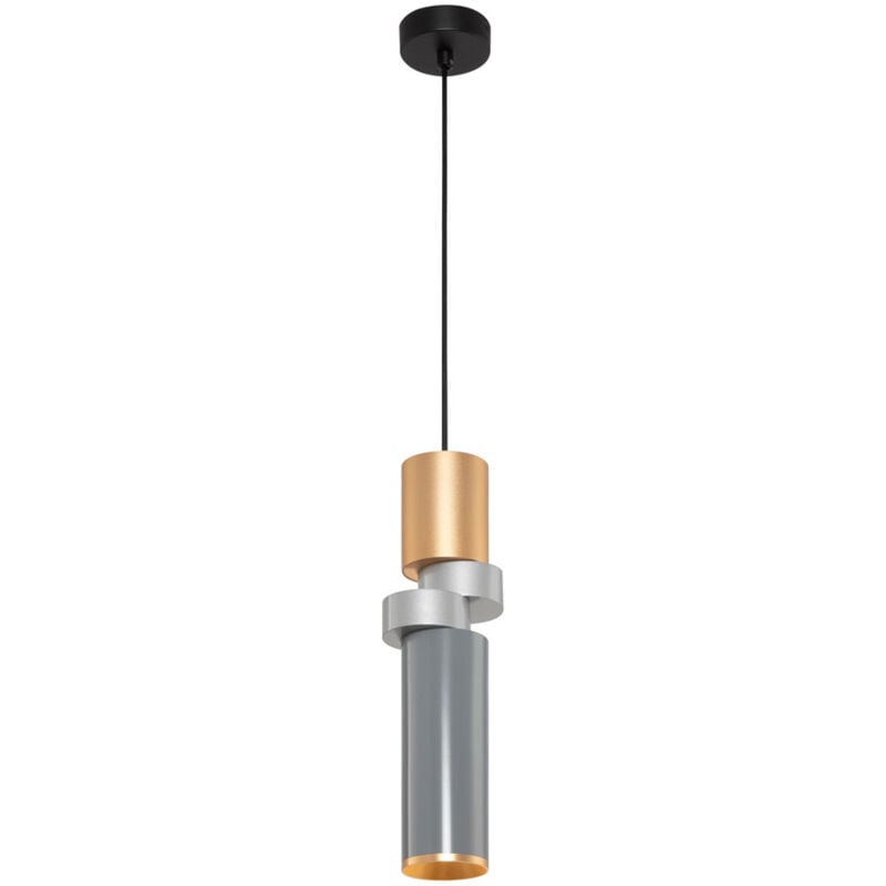 foto del prodotto lampadario sospensione moderno palette metallo multicolore 1 luce gu10 40w