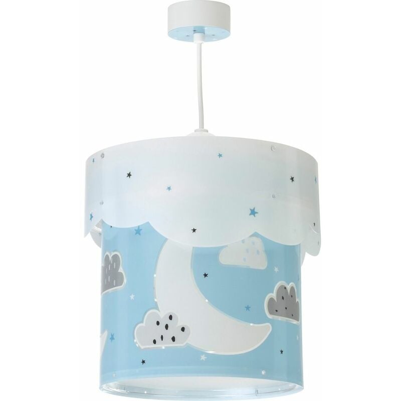 foto del prodotto lampadario sospensione piccola luna azzurro