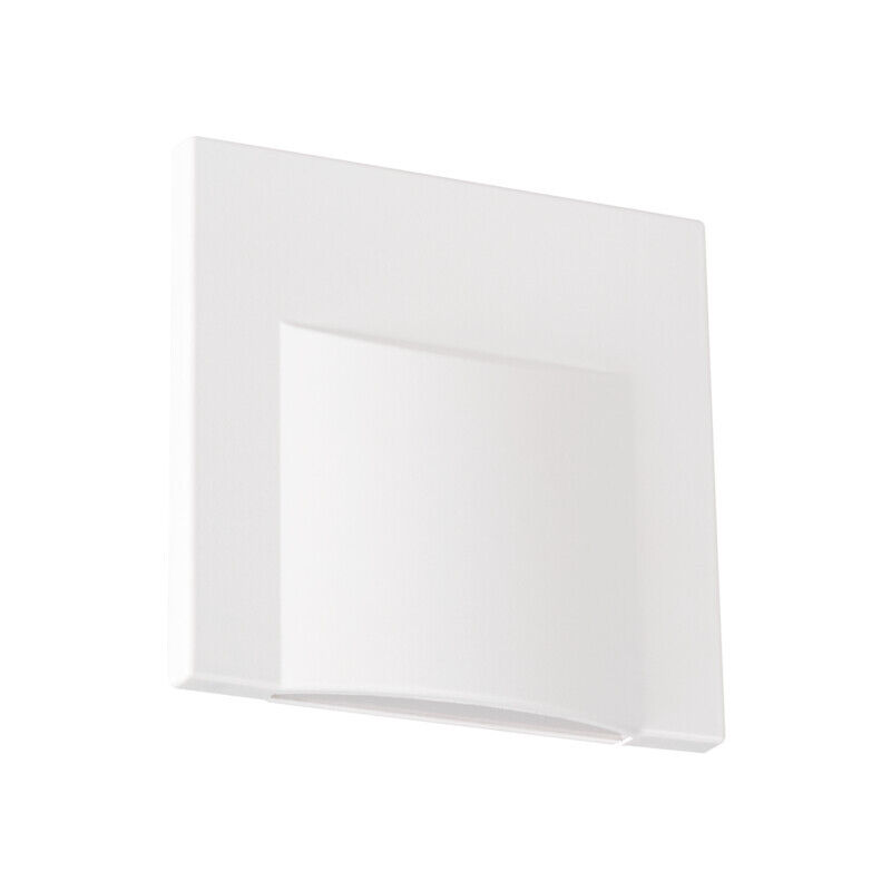 foto del prodotto lampade a led scala muro inserito bianco caldo 75x75mm ip20