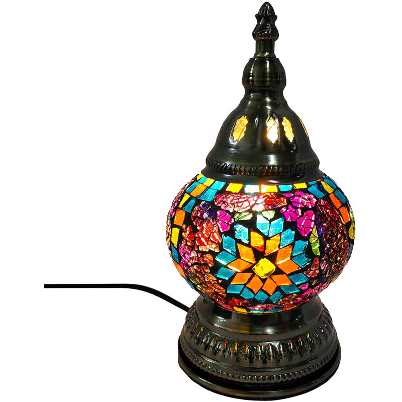 foto del prodotto lampade a mosaico lampada da tavolo nero 22x12x12cm signes grimalt