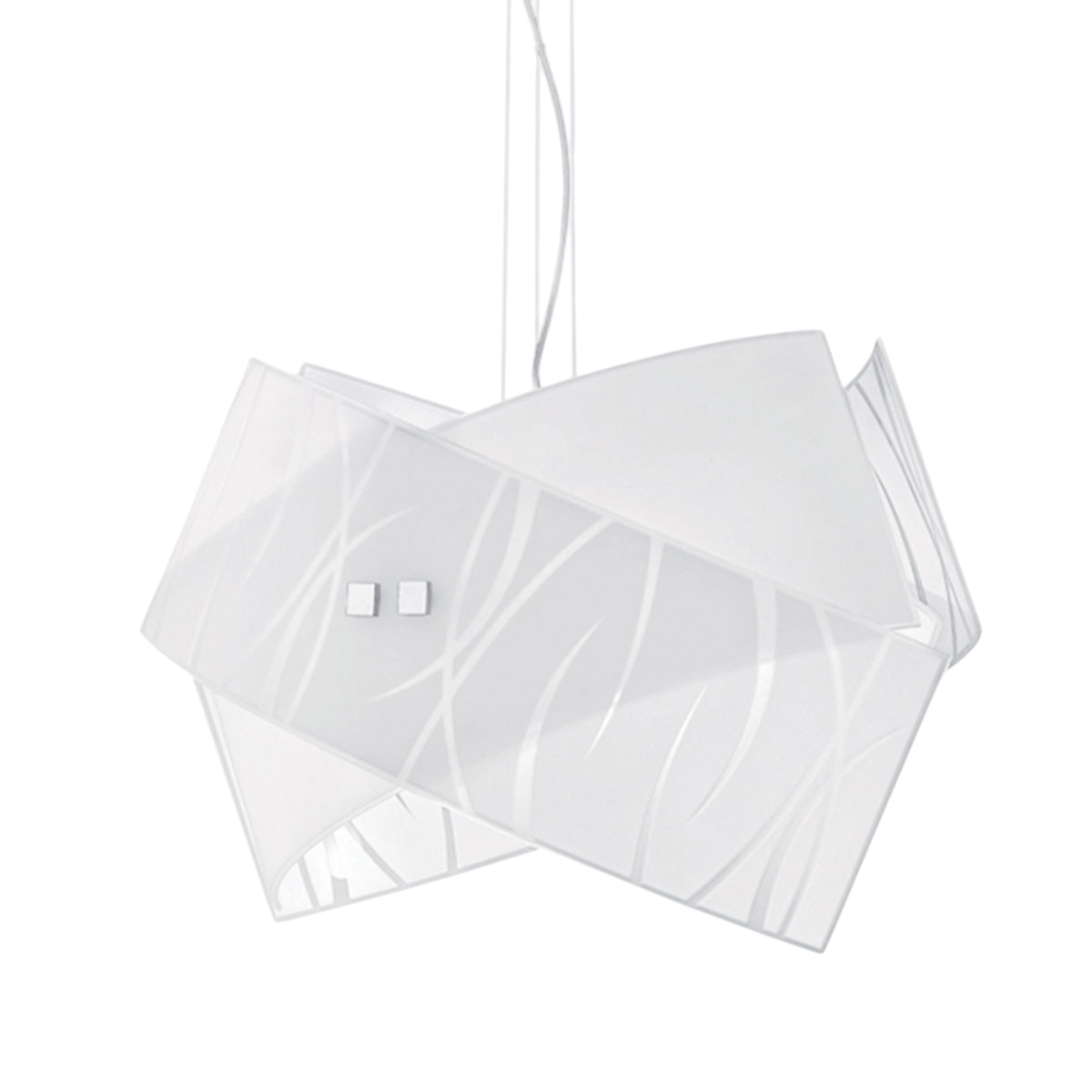 foto del prodotto lampade a sospensione agnese bianco 2xe27 max 2x70w ip20 - applique led da soffitto design moderno