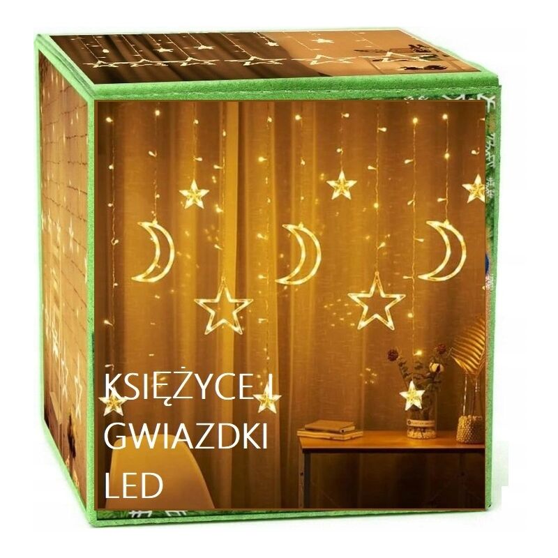 foto del prodotto lampade a sospensione iciclean ghirlanda di luci led tenda calda balcone