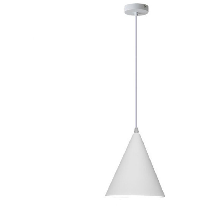foto del prodotto lampade a sospensione vintage industriale lampadario soffitto metallo plafoniera regolabile bianco 16cm