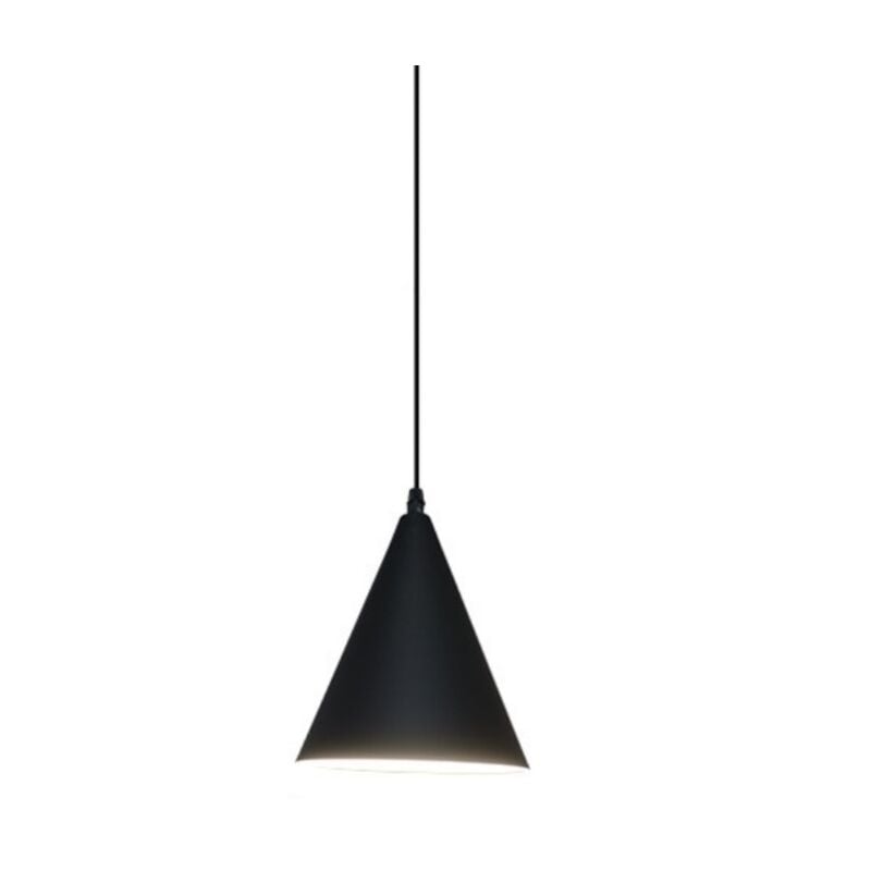 foto del prodotto lampade a sospensione vintage industriale lampadario soffitto metallo plafoniera regolabile nero 19cm