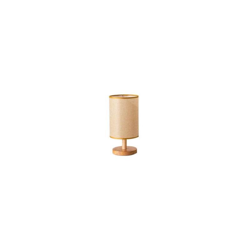 foto del prodotto lampade da comodino, lampada da tavolo per camera da letto con paralume in tessuto, lampada da comodino rotonda per camera da letto, soggiorno,