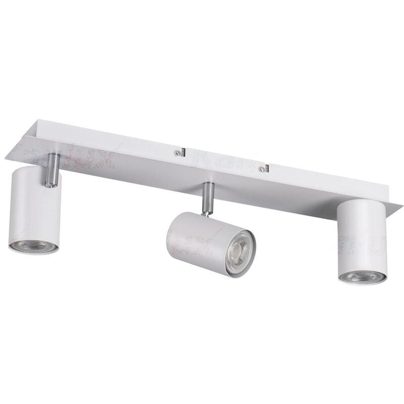 foto del prodotto lampade da parete e soffitto bianche - 3 punti orientabili - alluminio - 450 mm